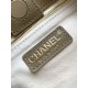 Replica perfette Borsa a mano Chanel 26S AS6268  scamosciata con tracolla larga grigio