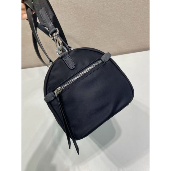 Replica Borse Valigia Prada 1BB154 nylon Nero Imitazioni Replica perfette Borse Valigia Prada 1BB154 nylon Nero