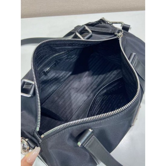 Replica Borse Valigia Prada 1BB154 nylon Nero Imitazioni Replica perfette Borse Valigia Prada 1BB154 nylon Nero