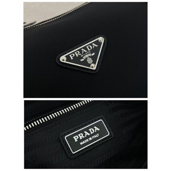 Replica Borse Valigia Prada 1BB154 nylon Nero Imitazioni Replica perfette Borse Valigia Prada 1BB154 nylon Nero