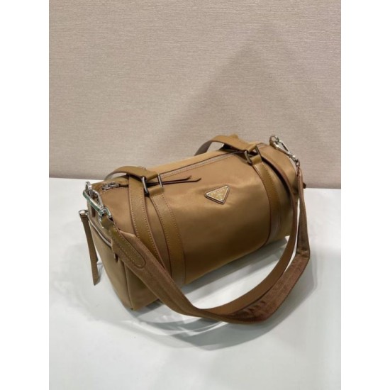 Replica Borse Valigia Prada 1BB154 nylon Marrone Imitazioni Replica perfette Borse Valigia Prada 1BB154 nylon Marrone