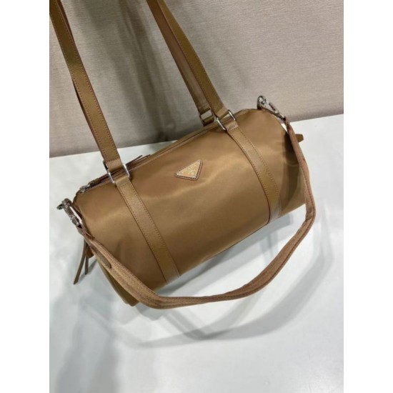 Replica Borse Valigia Prada 1BB154 nylon Marrone Imitazioni Replica perfette Borse Valigia Prada 1BB154 nylon Marrone