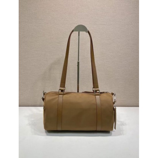 Replica Borse Valigia Prada 1BB154 nylon Marrone Imitazioni Replica perfette Borse Valigia Prada 1BB154 nylon Marrone