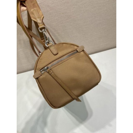 Replica Borse Valigia Prada 1BB154 nylon Marrone Imitazioni Replica perfette Borse Valigia Prada 1BB154 nylon Marrone