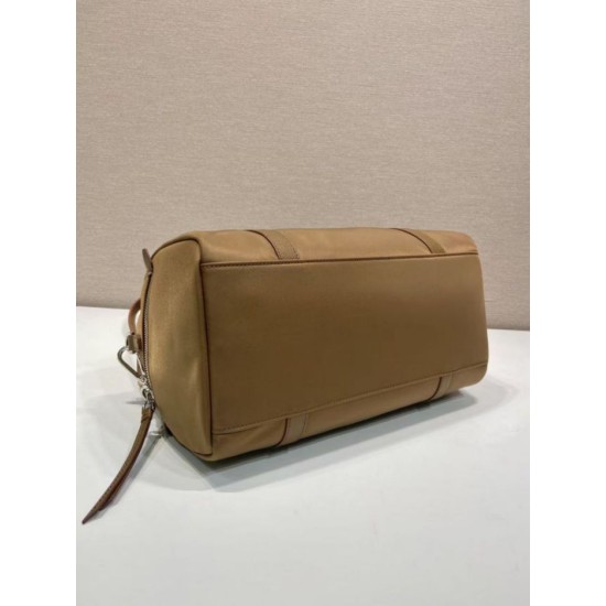 Replica Borse Valigia Prada 1BB154 nylon Marrone Imitazioni Replica perfette Borse Valigia Prada 1BB154 nylon Marrone