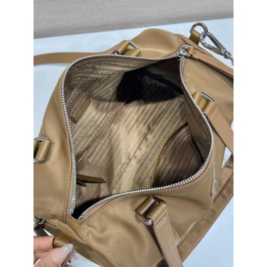 Replica Borse Valigia Prada 1BB154 nylon Marrone Imitazioni Replica perfette Borse Valigia Prada 1BB154 nylon Marrone