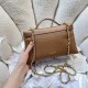 Replica Borsa Chanel Vanity con catena 23cm AS5347 Marrone Imitazioni Replica perfette Borsa Chanel Vanity con catena 23cm AS5347 Marrone