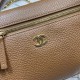 Replica Borsa Chanel Vanity con catena 23cm AS5347 Marrone Imitazioni Replica perfette Borsa Chanel Vanity con catena 23cm AS5347 Marrone