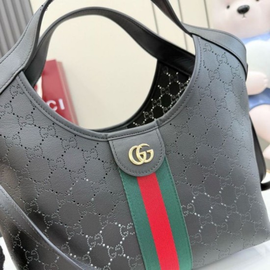 Replica Borse Imitazioni piccola Gucci Giglio traforata GG 860845 Nero Imitazioni Replica perfette Borse Imitazioni piccola Gucci Giglio traforata GG 860845 Nero