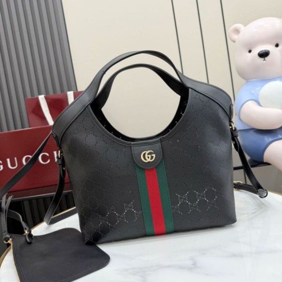 Replica Borse Imitazioni piccola Gucci Giglio traforata GG 860845 Nero Imitazioni Replica perfette Borse Imitazioni piccola Gucci Giglio traforata GG 860845 Nero