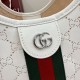 Replica Qualità Premium Borsa piccola Gucci Giglio traforata GG 860845 bianca Imitazioni Replica perfette Qualità Premium Borsa piccola Gucci Giglio traforata GG 860845 bianca