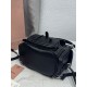 Replica perfette Zaino Miu Miu 26s pelle cerata 5bc043 22cm nero
