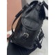 Replica perfette Zaino Miu Miu 26s pelle cerata 5bc043 22cm nero