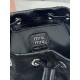 Replica perfette Zaino Miu Miu 26s pelle cerata 5bc043 22cm nero