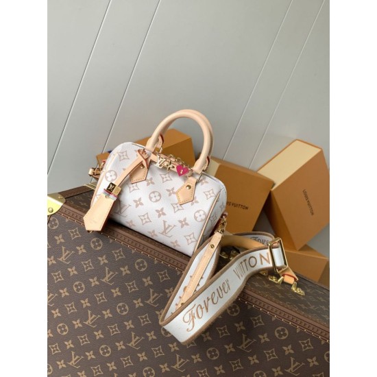 Replica Borsa Speedy 18 Louis Vuitton M24606 M46970 M24474 Bianco Imitazioni Replica perfette Borsa Speedy 18 Louis Vuitton M24606 M46970 M24474 Bianco
