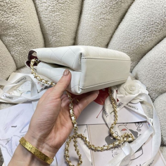 Replica Borse Alta Qualità shopping Chanel 26A AS6392 bianca Apertura a forma V Imitazioni Replica perfette Borse Alta Qualità shopping Chanel 26A AS6392 bianca Apertura a forma V