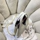 Replica Borse Alta Qualità shopping Chanel 26A AS6392 bianca Apertura a forma V Imitazioni Replica perfette Borse Alta Qualità shopping Chanel 26A AS6392 bianca Apertura a forma V