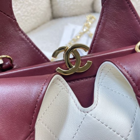 Replica Borse Alta Qualità shopping Chanel 26A AS6392 bianca Apertura a forma V Imitazioni Replica perfette Borse Alta Qualità shopping Chanel 26A AS6392 bianca Apertura a forma V