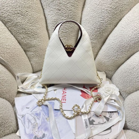 Replica Borse Alta Qualità shopping Chanel 26A AS6392 bianca Apertura a forma V Imitazioni Replica perfette Borse Alta Qualità shopping Chanel 26A AS6392 bianca Apertura a forma V