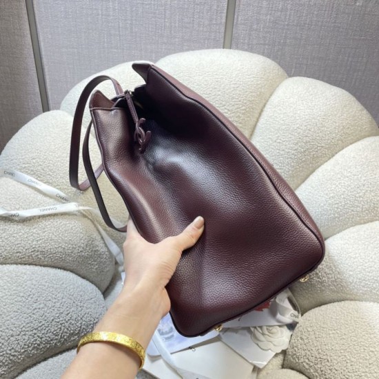 Replica perfette Borsa tote Chanel AS6245 Super bordeaux