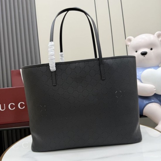 Replica Borsa tote grande Gucci 874745 Tribeca con perforazioni nera Imitazioni Replica perfette Borsa tote grande Gucci 874745 Tribeca con perforazioni nera
