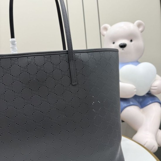 Replica Borsa tote grande Gucci 874745 Tribeca con perforazioni nera Imitazioni Replica perfette Borsa tote grande Gucci 874745 Tribeca con perforazioni nera