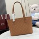 Replica perfette Borsa tote Gucci 875236 Tribeca con perforazioni giallo terroso