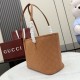 Replica perfette Borsa tote Gucci 875236 Tribeca con perforazioni giallo terroso