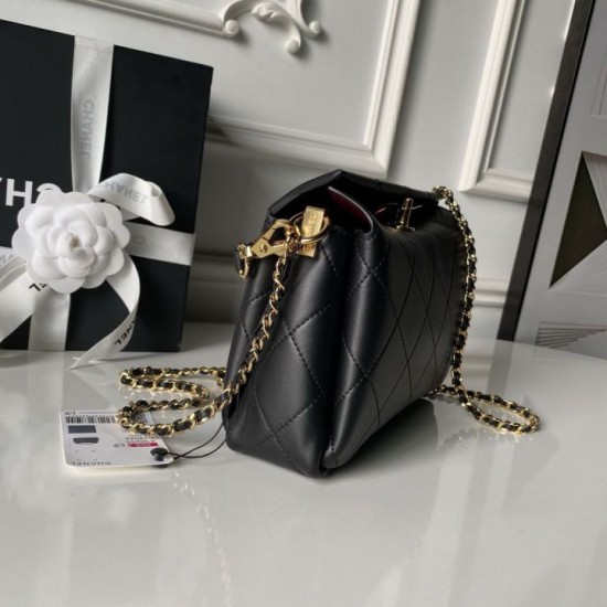 Replica Borsa a tracolla Chanel 26S AS6255 Nero Imitazioni Replica perfette Borsa a tracolla Chanel 26S AS6255 Nero