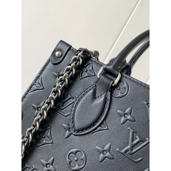 Replica Louis Vuitton onthego PM Codice variabile Chip M14576 Nero Imitazioni Replica perfette Louis Vuitton onthego PM Codice variabile Chip M14576 Nero