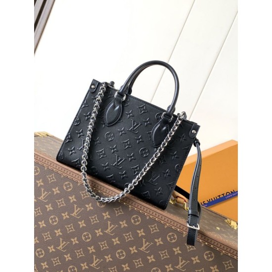 Replica Louis Vuitton onthego PM Codice variabile Chip M14576 Nero Imitazioni Replica perfette Louis Vuitton onthego PM Codice variabile Chip M14576 Nero
