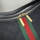 Replica Borsa tote grande Gucci Giglio A008NS tela GG nera Imitazioni Replica perfette Borsa tote grande Gucci Giglio A008NS tela GG nera