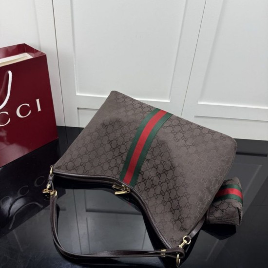 Replica Borsa tote grande Gucci Giglio A008NS tela GG bordeaux Imitazioni Replica perfette Borsa tote grande Gucci Giglio A008NS tela GG bordeaux
