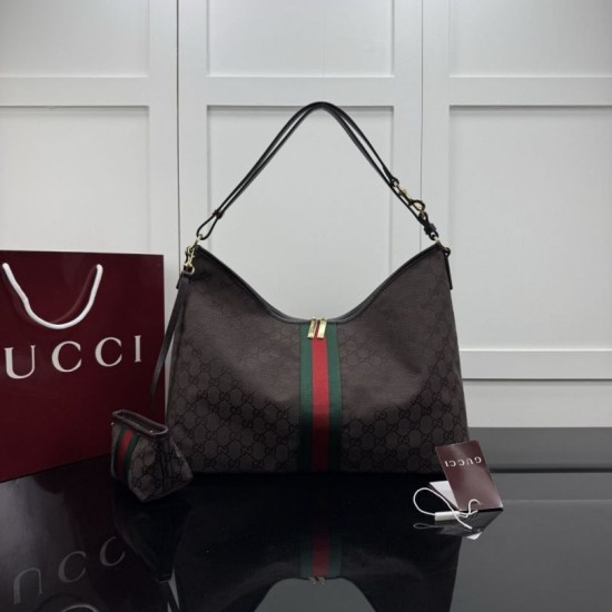 Replica Borsa tote grande Gucci Giglio A008NS tela GG bordeaux Imitazioni Replica perfette Borsa tote grande Gucci Giglio A008NS tela GG bordeaux