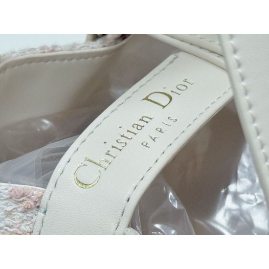 Replica Borse Firmate tote verticale Dior Tweed Toujours motivo Cannage rosa Imitazioni Replica perfette Borse Firmate tote verticale Dior Tweed Toujours motivo Cannage rosa