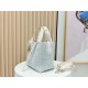 Replica Borsa tote verticale Dior Tweed Toujours motivo Cannage Blu Imitazioni Replica perfette Borsa tote verticale Dior Tweed Toujours motivo Cannage Blu