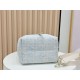 Replica Borsa tote verticale Dior Tweed Toujours motivo Cannage Blu Imitazioni Replica perfette Borsa tote verticale Dior Tweed Toujours motivo Cannage Blu