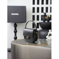 Borsa Chanel Mini Flap con manico superiore AS6424 Nero Borsa Chanel Mini Flap con manico superiore AS6424 Nero