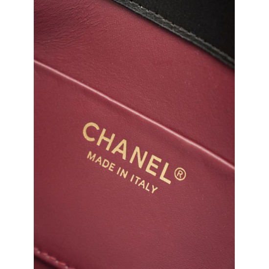 Replica Borsa Chanel Mini Flap con manico superiore AS6424 Nero Imitazioni Replica perfette Borsa Chanel Mini Flap con manico superiore AS6424 Nero