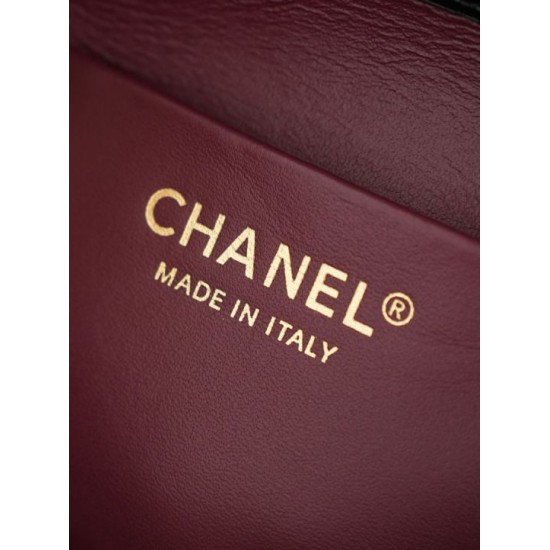 Replica Mini borsa a tracolla Chanel stampa coccodrillo AS6424 Nero Imitazioni Replica perfette Mini borsa a tracolla Chanel stampa coccodrillo AS6424 Nero