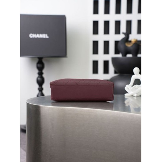 Replica Perfetta Chanel AS6392 triangolare trapuntata bordeaux Imitazioni Replica perfette Perfetta Chanel AS6392 triangolare trapuntata bordeaux