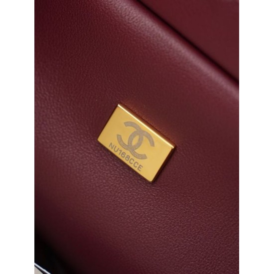 Replica Perfetta Chanel AS6392 triangolare trapuntata bordeaux Imitazioni Replica perfette Perfetta Chanel AS6392 triangolare trapuntata bordeaux