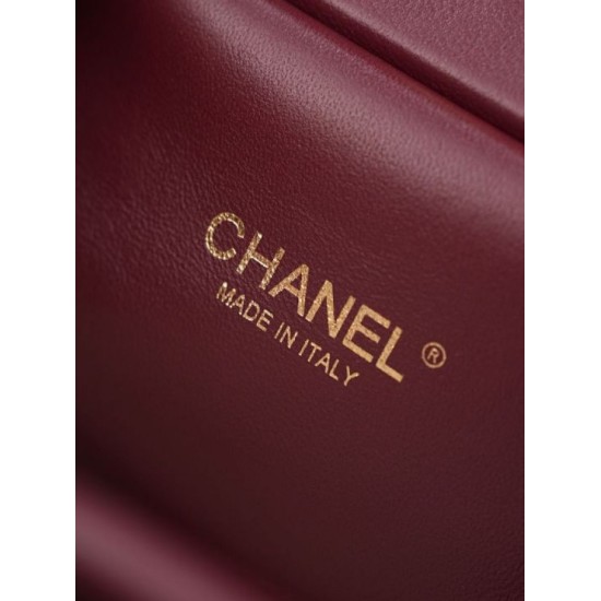 Replica Perfetta Chanel AS6392 triangolare trapuntata bordeaux Imitazioni Replica perfette Perfetta Chanel AS6392 triangolare trapuntata bordeaux