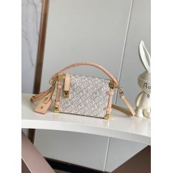 borsa media LVSIDE TRUNK M2A145 in jacquard bianco