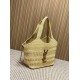Replica Borse Firmate tote Icare YSL Saint Laurent con intreccio rafia albicocca Imitazioni Replica perfette Borse Firmate tote Icare YSL Saint Laurent con intreccio rafia albicocca