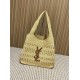 Replica Borse Firmate tote Icare YSL Saint Laurent con intreccio rafia albicocca Imitazioni Replica perfette Borse Firmate tote Icare YSL Saint Laurent con intreccio rafia albicocca