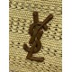 Replica Borse Firmate tote Icare YSL Saint Laurent con intreccio rafia albicocca Imitazioni Replica perfette Borse Firmate tote Icare YSL Saint Laurent con intreccio rafia albicocca