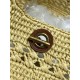 Replica Borse Firmate tote Icare YSL Saint Laurent con intreccio rafia albicocca Imitazioni Replica perfette Borse Firmate tote Icare YSL Saint Laurent con intreccio rafia albicocca