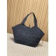Replica Borsa tote Icare YSL Saint Laurent con intreccio rafia Nero Imitazioni Replica perfette Borsa tote Icare YSL Saint Laurent con intreccio rafia Nero