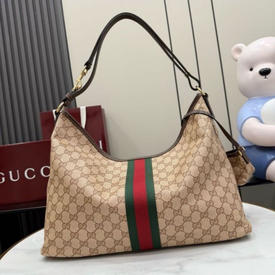 Replica Borse tote grande Gucci Giglio A008NS tela GG marrone Imitazioni Replica perfette Borse tote grande Gucci Giglio A008NS tela GG marrone